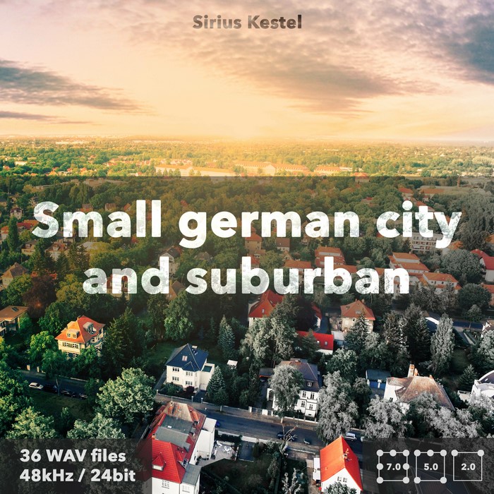 Small german city and suburban